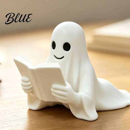 Spooky Bookish Presents Ghost Reading Book Bookmark 3D Printed Halloween Page Marker Small Gift for Lovers Lightweight PLA Clip Students And Office