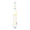 Pegador de Sol de Cristais Coloridos, Pegador de Sol Pendurado com Corrente, Ornamento de Sino de Vento com Bolas de Cristal para Janela Casa Jardim Dia de Natal Festa Casamento