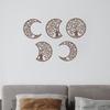 Yousheng 5 Pcs Black Tree Wall Decor Tree of Life Moon Phase Boho Wall Art Aesthetic Hollow-out Farmhouse Hanging Decor for Living Room