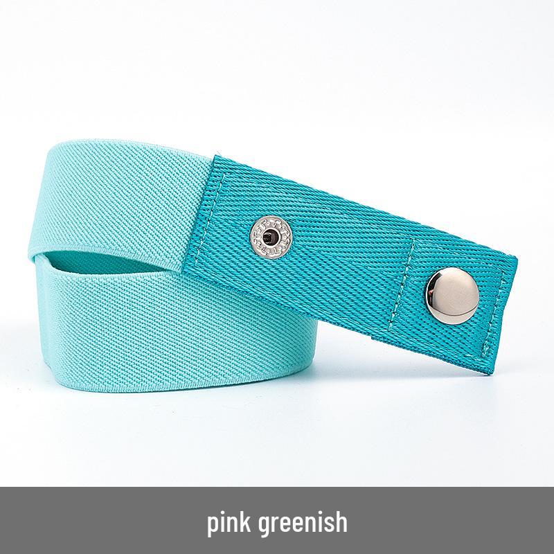 Lazy Unisex Elastic Belt: No-Tie, Seamless, Invisible Canvas Belt for Jeans