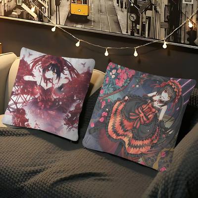 Anime Kurumi Tokisaki Pillow Cover Sofa Cushion Cover Home Room Decoration Children Gift