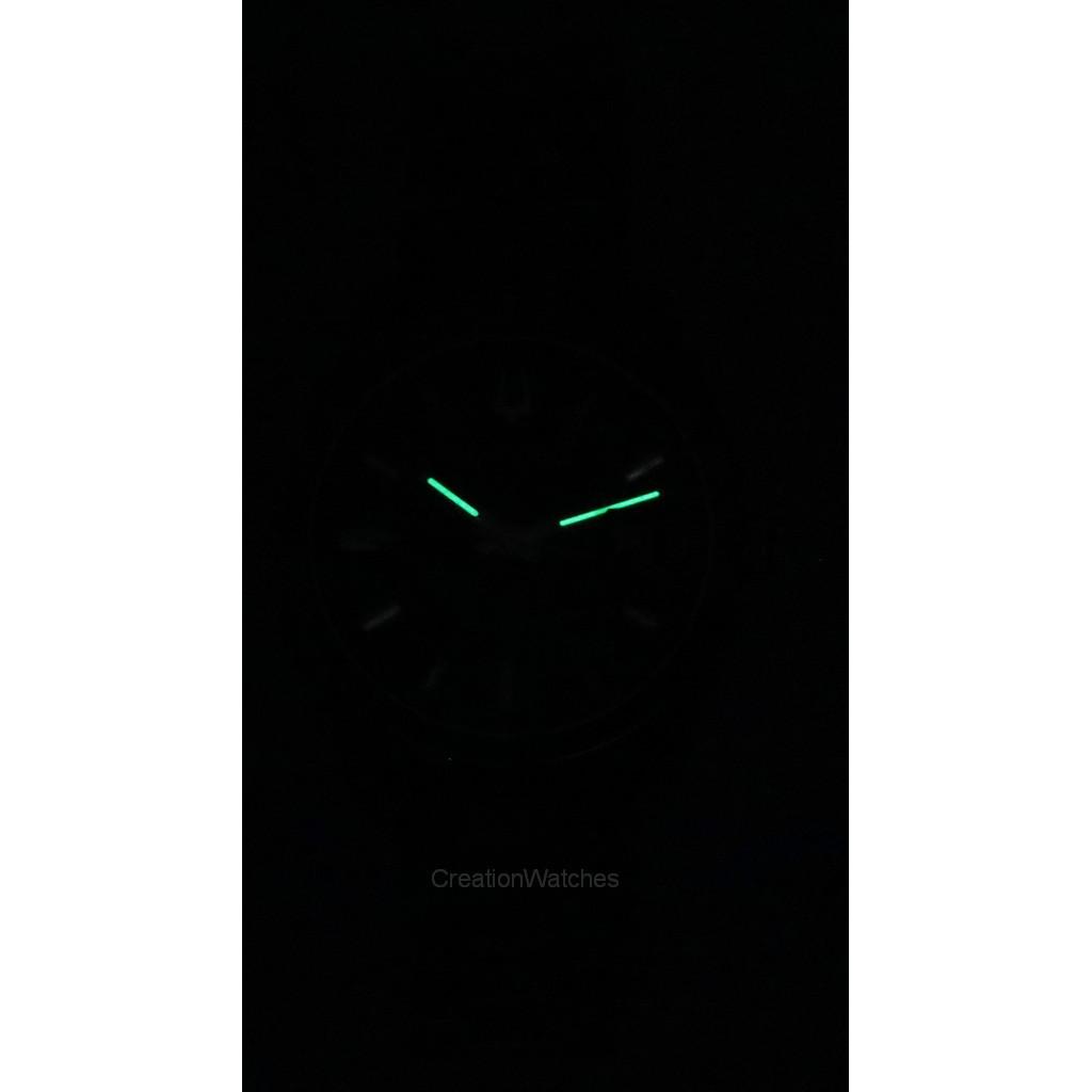 BULOVA Surveyor Edelstahl grünes Zifferblatt Automatik 96B429 Herrenuhr