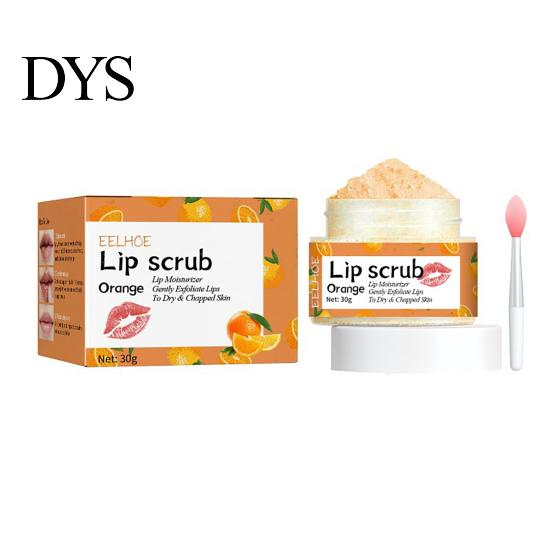 Soft Lips Treatment Lipstick Nourishing Lip Scrub 30g Exfoliating Mask for Night Repair Strawberry Orange Honey Peach Flavors Natural Care Dry Peeling