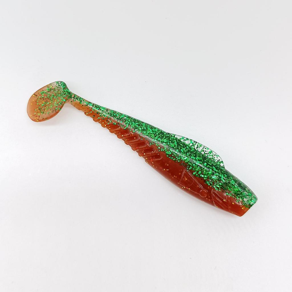 DUODUOYU 6PCS New TPE T-Tail Soft Fishing Lure 4.2g/76mm Jigging Wobblers Tackle Bass Pike Artificial Silicone Swimbait Tackle