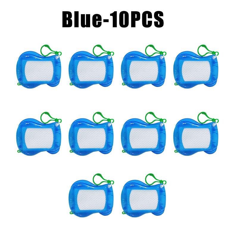 Kids Magnetic Doodle Board Keychain Portable LCD Writing Tablet Mini Drawing Pad Travel Toy Educational Erasable Gift