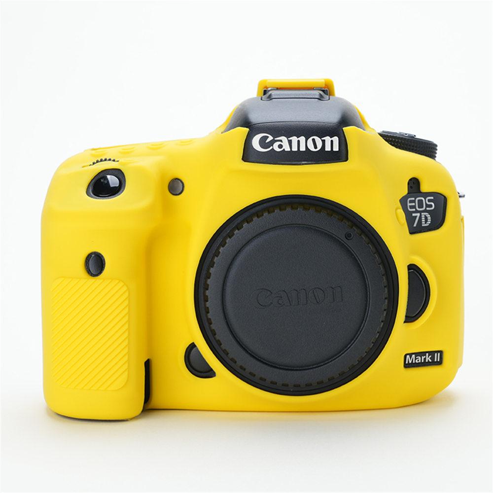 7DII Soft Silicone Armor Camera Body Cover Case For Canon EOS 7D Mark II 7D2 Rubber Protection Camera Bag