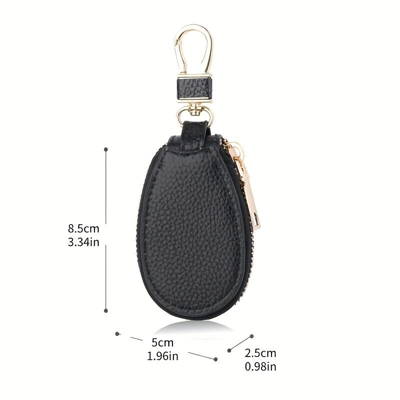 Fashion Faux Leather Key Holder, Large Key Pouch for Men Women, Compact Home Key Storage Bag, Stylish Organizer
