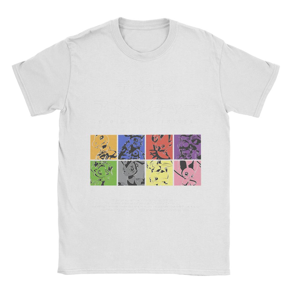 Digimon Adventure T Shirt for Men Women Cotton Funny T-Shirt Crewneck  Tees Short Sleeve Tops Original