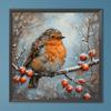 30x30cm Bird 5D DIY Full Drill Round Diamond Painting Kit for Home Wall Decor