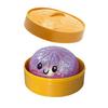 Glitter Dumpling Squishy Toy, Fast Rebound Soft Fidget Toy, Cartoon Steamed Dumpling Stress Relief Toy