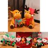 Entzückende Plüsch-Weihnachtsmann-Puppe Weiches Rentier-Elfen-Schneemann-Spielzeug Für Kinder Geschenke