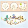 3D Puzzle Track Car Toy Set Assembling Scene Maze DIY Rail Car Amusement Park Puzzles Track Vehicle Creative Game Logic Kits Toy