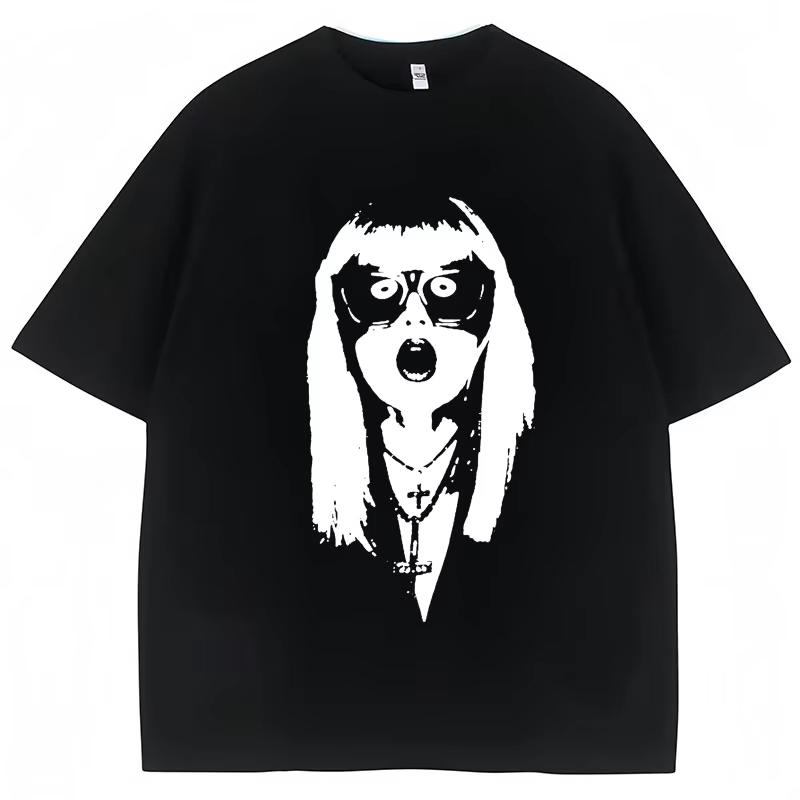 Popular Rapper Ken Carson Playboi Carti T Shirts Opium Destroy Lonely Gothic Punk T Shirts Men Women Pure Cotton Tees Streetwear