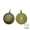 New Year's Day Accesories Fit Round 30-35mm Glass Cabochon Base Setting Tray Accessories Parts Souvenir Accessory Parts
