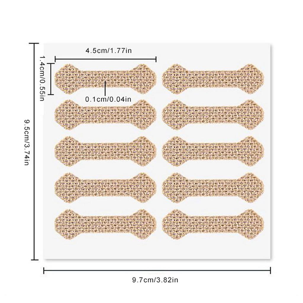 10 ks Nálepky pro korekci nehtů na nohou – Elastická náplast pro léčbu zarostlých nehtů Pedikúrní nástroj