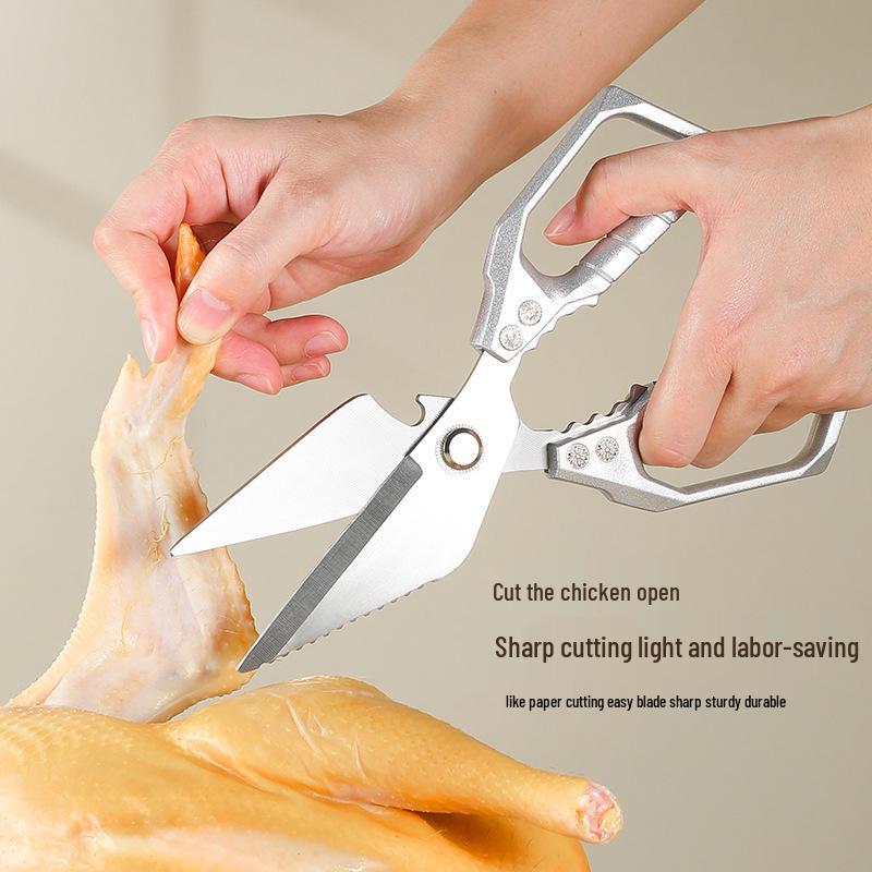 SK5 Heavy-Duty Kitchen Scissors - Multifunctional Stainless Steel Scissors for Chicken, Bone, Fish, and More.