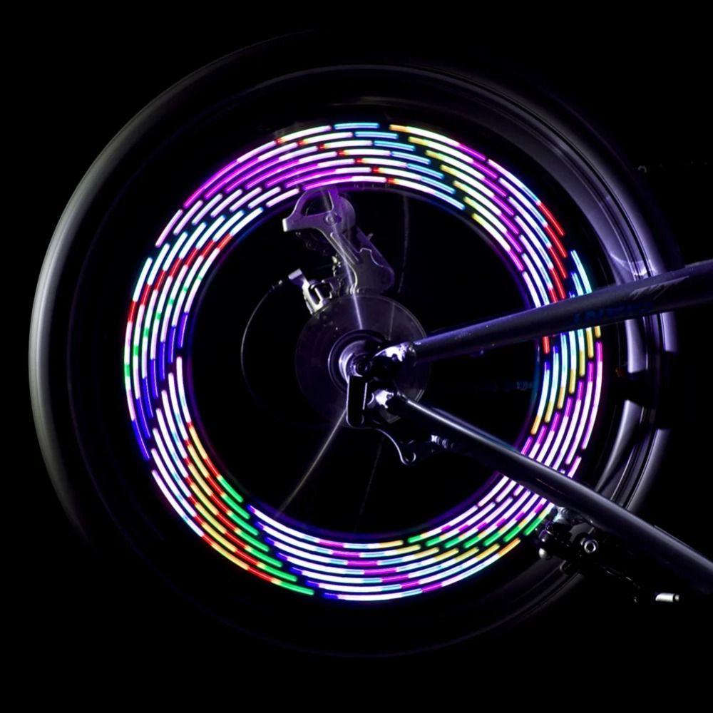 Photosensitive Switch Spoke Light 14 LED Wheel Tire Light Bike Wheel Light Bicycle Wheel