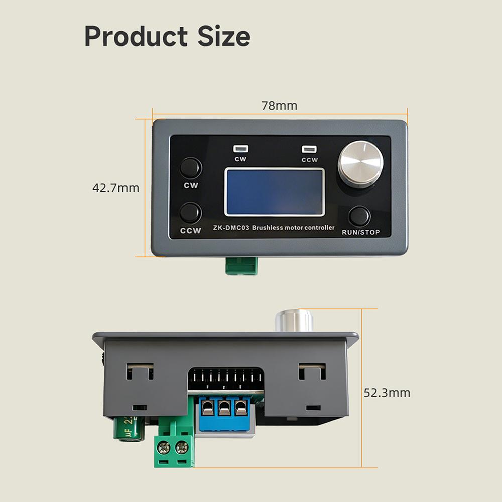 DMC03 300W Sensorless BLDC Motor Driver DC10-30V 10A High Power Brushless Motor Speed Controller Forward Reverse Modbus