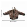 1/6 Scale Pilot Jacket Front Fastener Covering Pockets