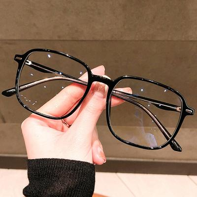 Montura transparente para gafas de ordenador para hombre y mujer, gafas cuadradas antiluz azul, gafas con bisagra de plástico, gafas ópticas