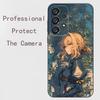 V-Violet E-Evergarden Phone Case For Samsung Galaxy A91,A80,A73,A72 ,A71,A53A52,A32 ,A31A22,A21s,A20,Black Cover