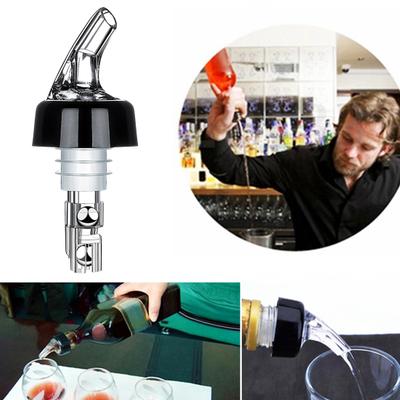 Automatischer Dosierausgießer Stopper Lebensmittelgeeigneter Kunststoff Wein Spirituosen Flaschenkorken für präzises 45 ml Ausgießen Heimbar Werkzeugset