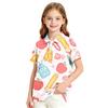 Girls' School Uniform Printed T-Shirt - Casual Top for Back To School Everyday Wear
