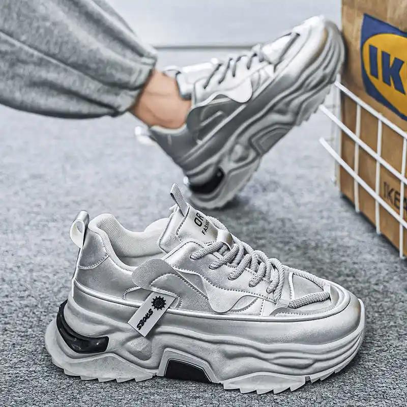 Fashion Plus Size Sumer Mens White Dress Shoes Heels Sport Dress Shoes Man Luxury Vip Brand Shoes Sneakers Play Minimalist