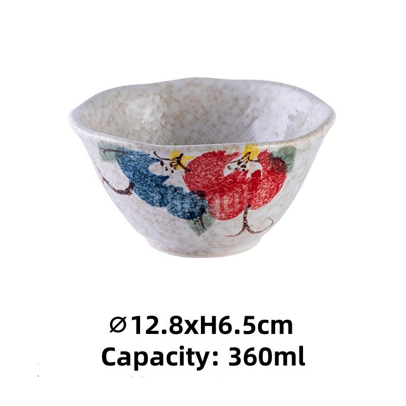 5inch 5.5 Inch Japanese Ceramic Rice Bowl Porcelain Dishes Pretty Restaurant Table Top Items Soup Noodles Sauce Bowls Dinnerware