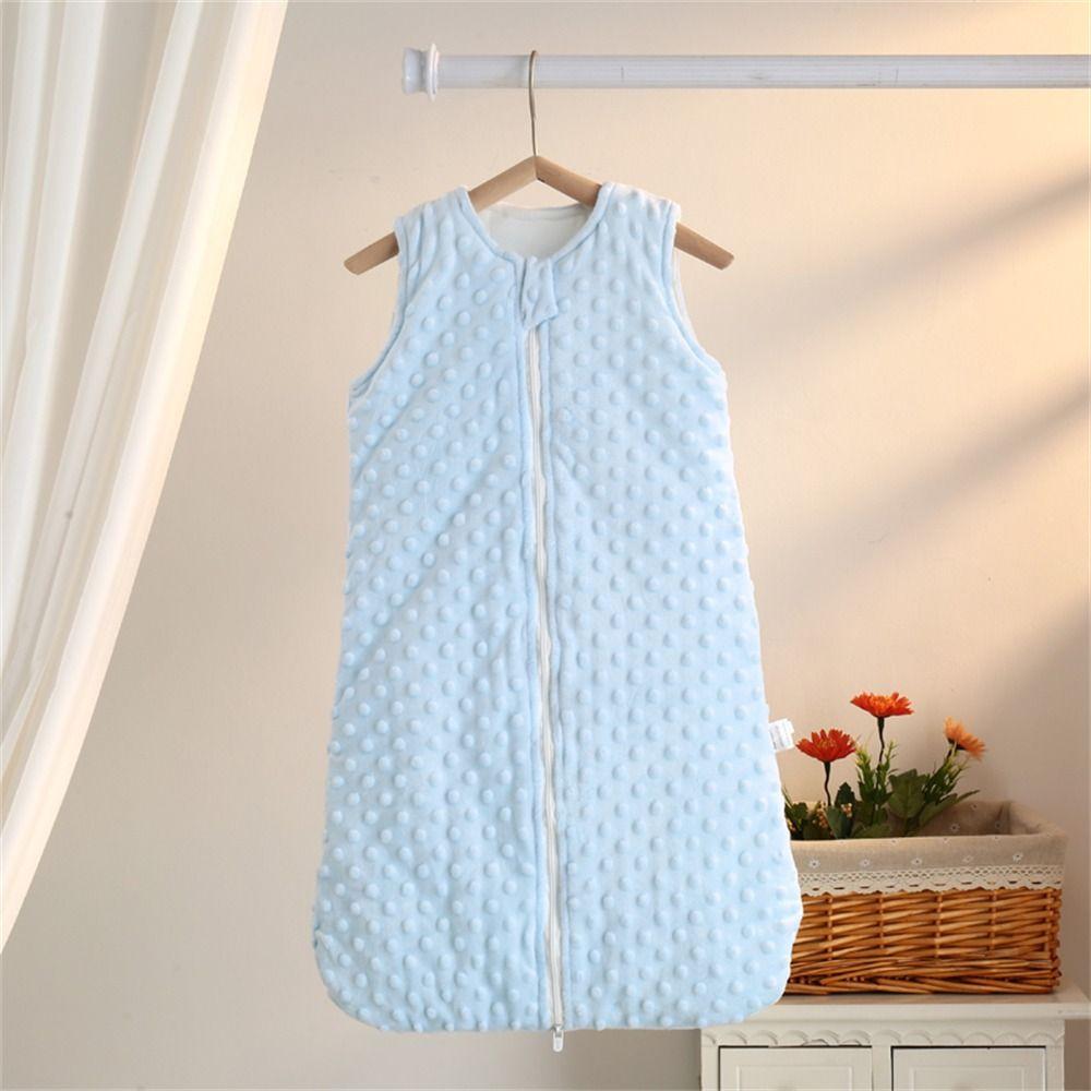 Two Way Zipper Newborn Sleeping Bag Bean Velvet Baby Sleep Blanket Unisex Baby