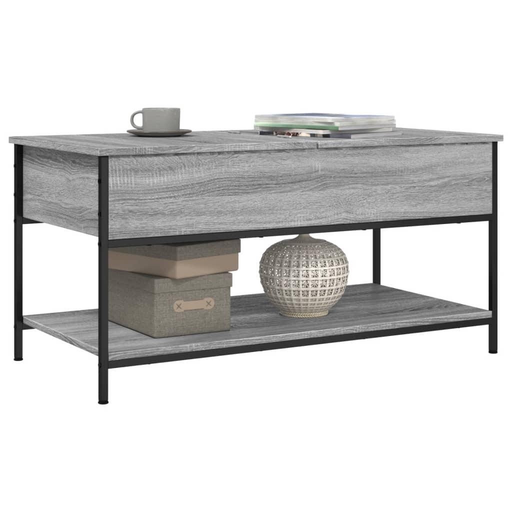  Coffee Table, Grey Sonoma Oak, 100x50x50 Cm