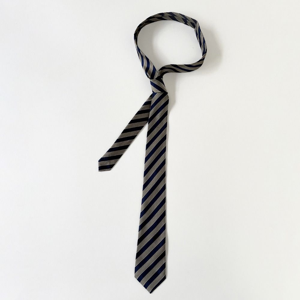 Simple Korean Striped Tie Stripe Printed Shirt Tie Decoration Retro Harajuku Style JK Uniform Necktie Uniform Suit