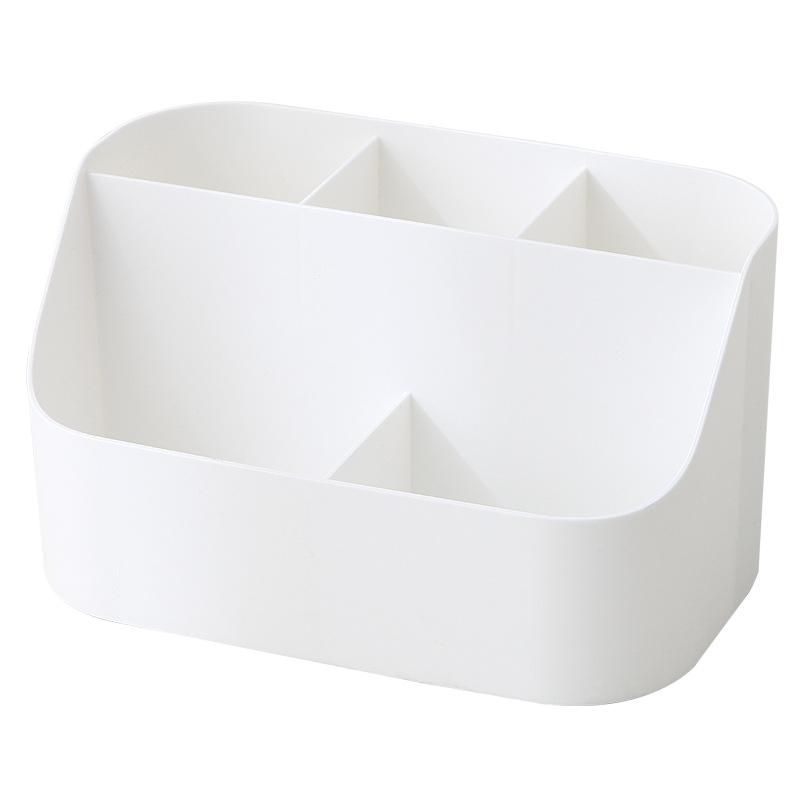 1PC Desktop Makeup Storage Box Simple Grid Rack Student Dormitory Stationery Sundries Finishing Box Desktop Storage Supplies