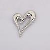 Brooch Niche Design Metal Glossy Love Brooch Pin Temperament Suit Accessories Brooch Women