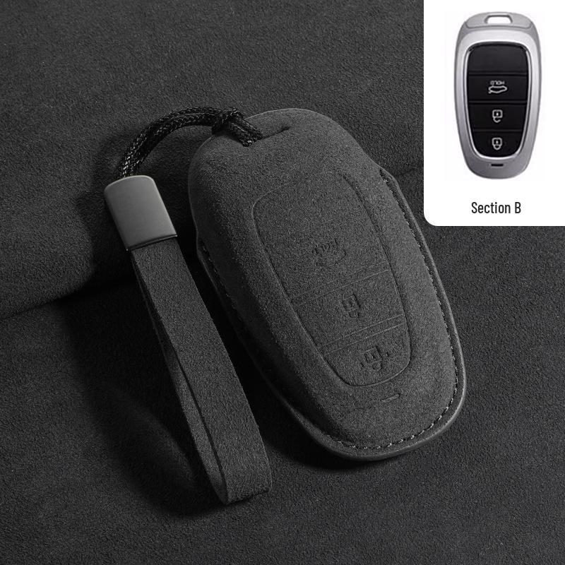 Suede Key Covers for Beijing Hyundai: ix35, MUFASA, Mingtu, Elantra, Yuena, Sonata