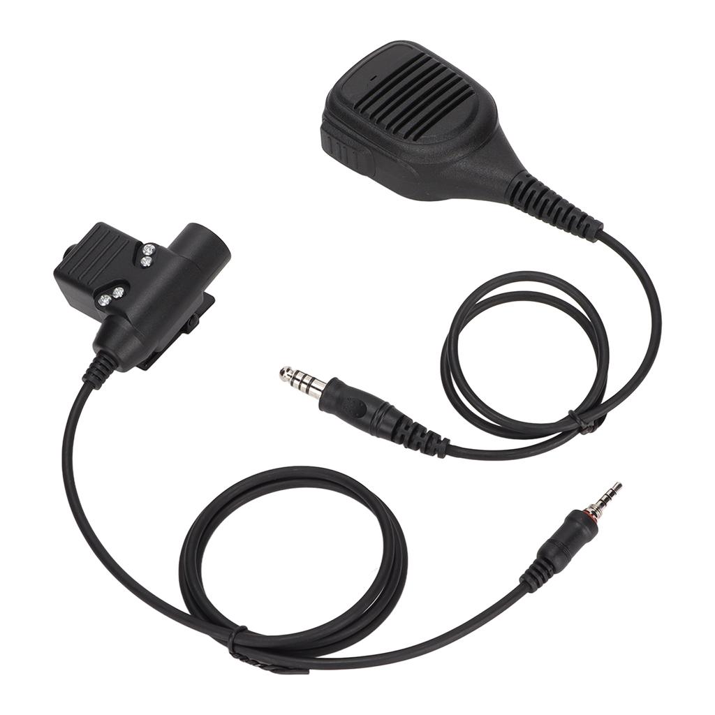 Speaker Shoulder Mic 7.1mm Shoulder Microphone with U94 PTT for Yaesu Vertex VX?6R VX?7R