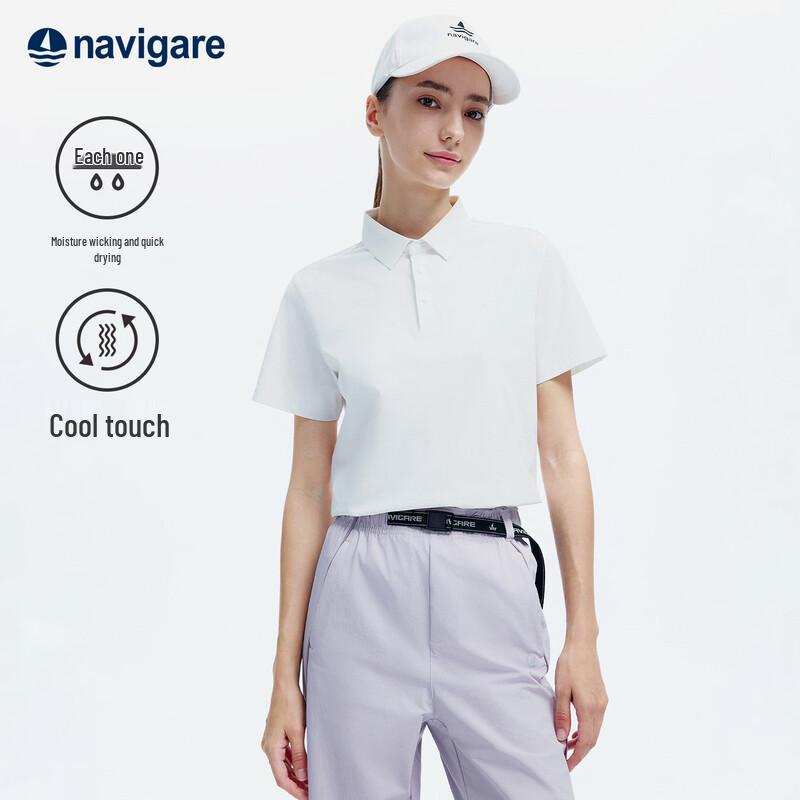 Navigare Women's Lightweight Short-sleeved Polo Shirt