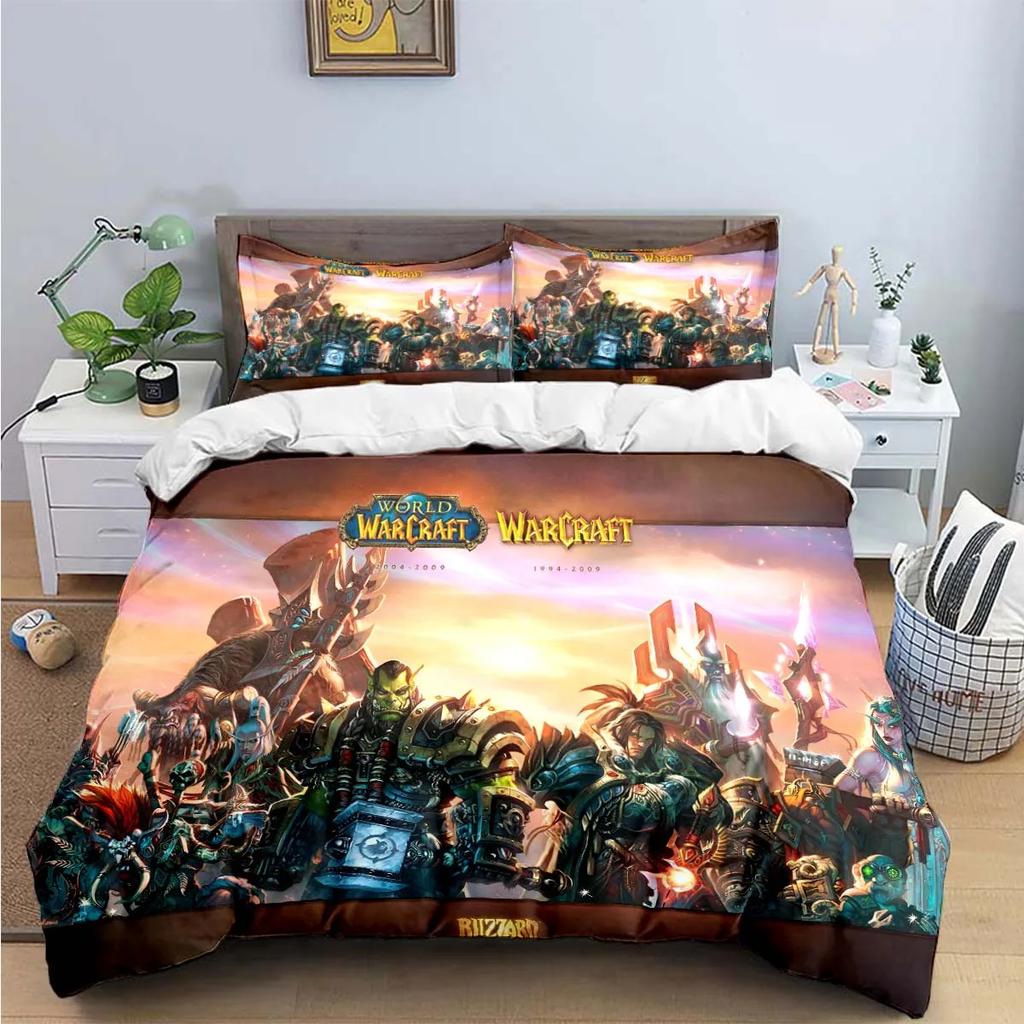 Hot Fashion 3D Game W-Warcraft Print Bedding Sets Bed Supplies Set Duvet Cover Bed Comforter Set Bedding Set Luxury Gift