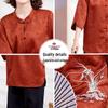 Yuzhaolin Chinese Style 3/4 Sleeve Set for Mature Women