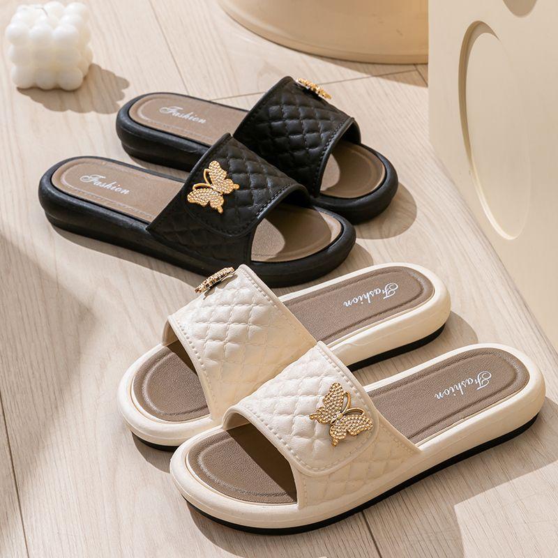 Women's Outdoor Slippers with Bow Tie for Summer New Fashion Non Slip and Cool Slippers for Outdoor Wear