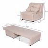 Fold-out Armchair Sleeping Function KIMO Bedding Container Family Furniture J Rose