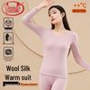 LangSha Women's Silk Blend Thermal Underwear Set