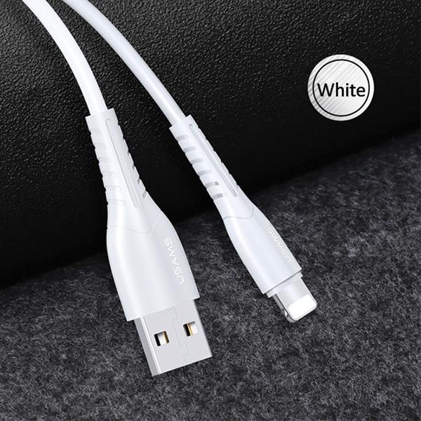 Usams Kabel U35 Lightning 2A Fast Charge1M Biały/White Sj364Usb02 (Us-Sj364)