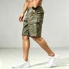 Pantaloncini Cargo da Uomo con Tasche Multiple Casual Vestibilità Larga Lunghezza Media per Esterno Estivo