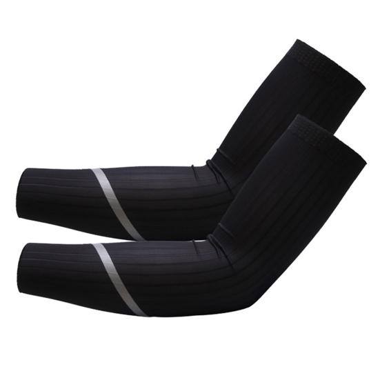 1 Pair Unisex Cycling Arm Sleeves High Elasticity Relieve Muscle Fatigue Lightweight Arm Protection Sleeves for Riding