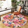 Floral Delight: Vibrant Rose Bouquet TableclothRound Non-Slip Chair Mat Chair Carpet for Office Rugs for Office Decor Gift For Valentine's Day Mother'