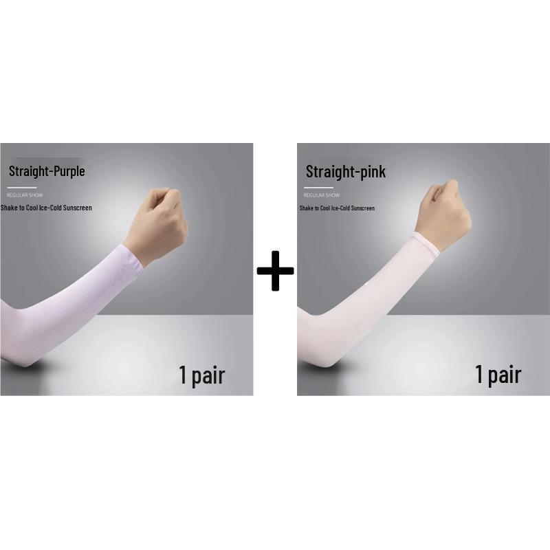 Eis UV-Schutz Armstulpen für Männer & Frauen - Dünner Stil Fahrradhandschuhe & Ellbogenschoner