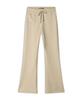 Woldeudillema Low-Waist Leggings Boot-Cut Pants (Cream)