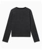 Dilleiopeu Note Collector Striped Long Sleeve T-Shirt [Black]