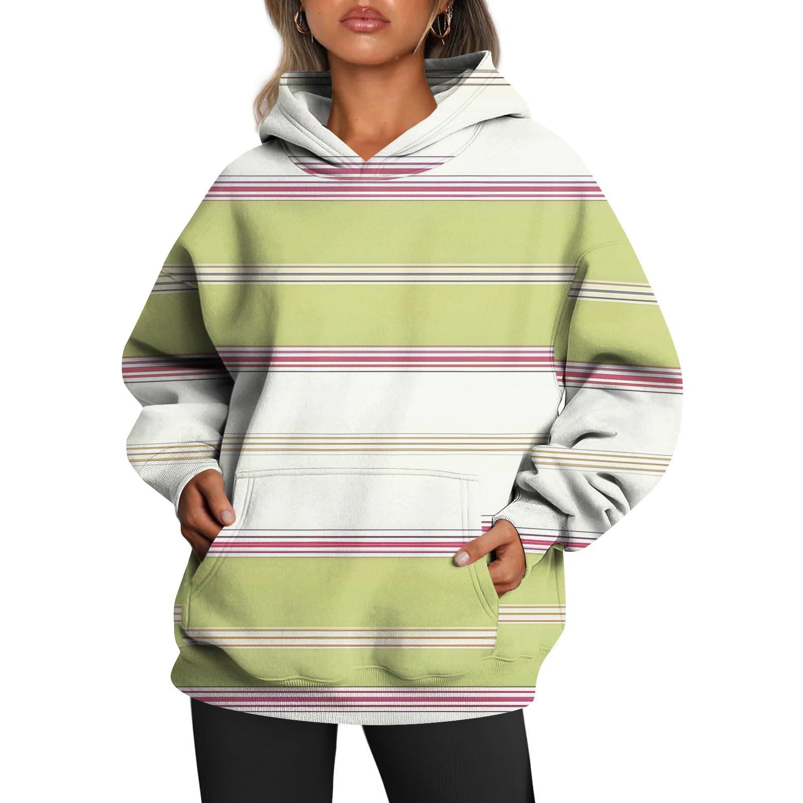 Женские толстовки с капюшоном большого размера с длинным рукавом с принтом — фото 4